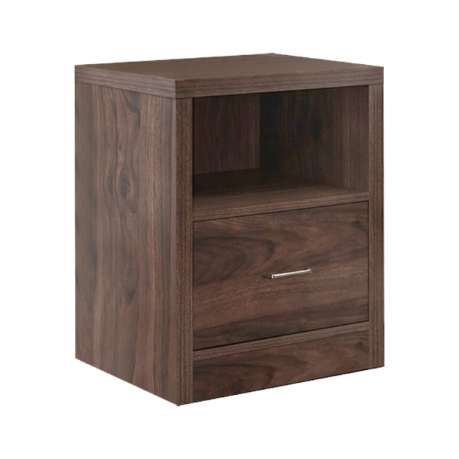CALIBER Bedside 47x39x60 Walnut 1-Drawer