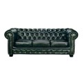 CHESTERFIELD-689 3-S Leather Antique Green