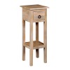 CLASSIC Stand - Τραπεζάκι Βοηθητικό Η.65cm, 1 Συρτάρι, Ξύλο Ακακία Φυσικό