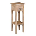 CLASSIC Stand - Τραπεζάκι Βοηθητικό Η.65cm, 1 Συρτάρι, Ξύλο Ακακία Φυσικό