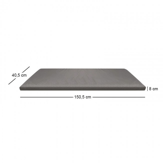 CONCRETE Μαξιλάρι Πάγκου Ύφ.Water Repellent Γκρι