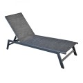 CORTE K/D Lounger Metal Black/Textilene Anthracite