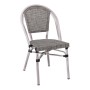COSTA Chair Alu Antique Grey/Textilene Beige
