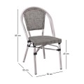 COSTA Chair Alu Antique Grey/Textilene Beige