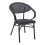 COSTA Armchair Alu Black/Textilene Black