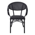 COSTA Armchair Alu Black/Textilene Black