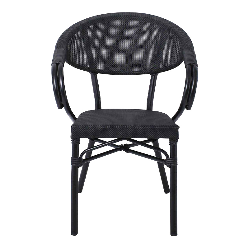 COSTA Armchair Alu Black/Textilene Black