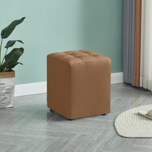 CUBE CAPPUCCINO PU ΣΚΑΜΠΟ 35X35X42εκ.