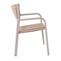 DENVER Armchair Alu, Rope Wicker Beige