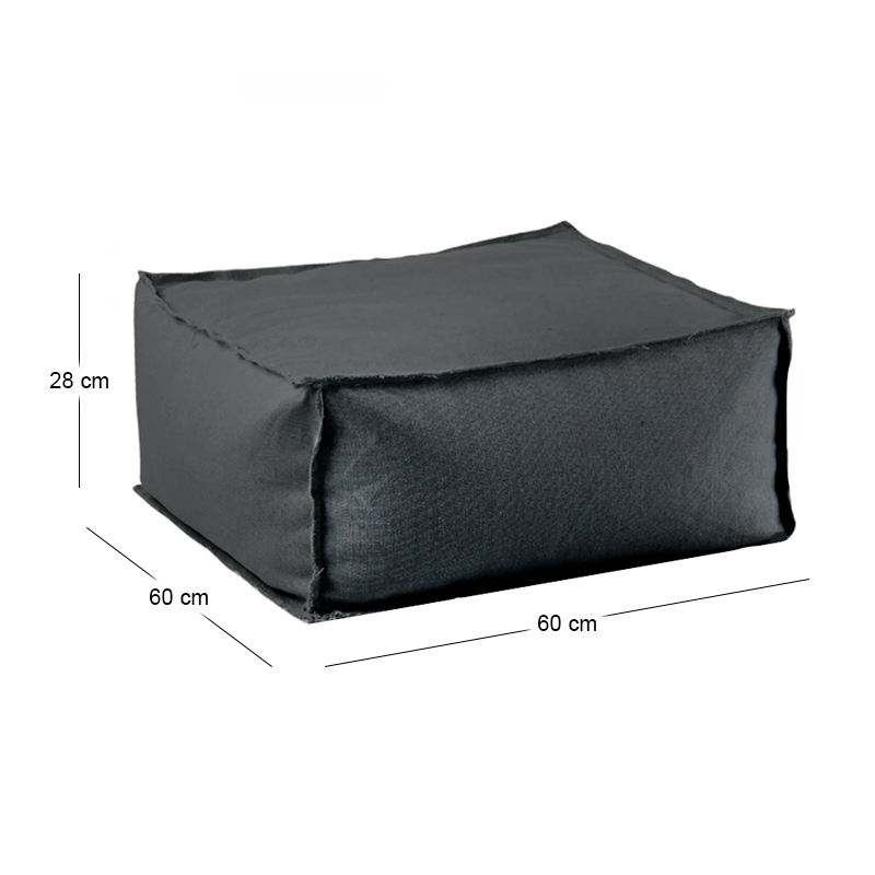 DEPO Stool Bean Bag Grey 100% waterproof (removable cover)