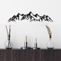 Mountain Megapap metal wall art in black color 47x40cm.