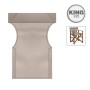 Professional perforated PVC Textile for chair Queen Megapap mocha color
