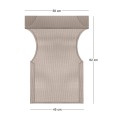 Professional perforated PVC Textile for chair Queen Megapap mocha color