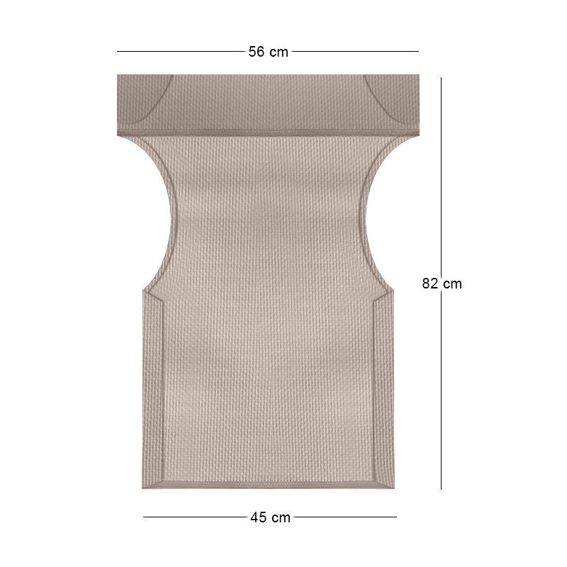 Professional perforated PVC Textile for chair Queen Megapap mocha color