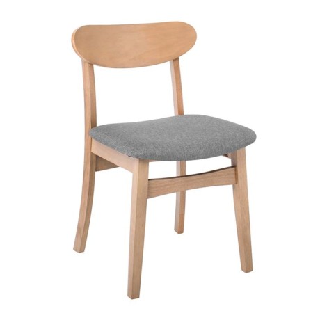 DOM Chair Oak (Fabric Grey)