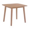 DOM Τραπέζι, Mdf Απόχρωση Oak 90x90x74cm