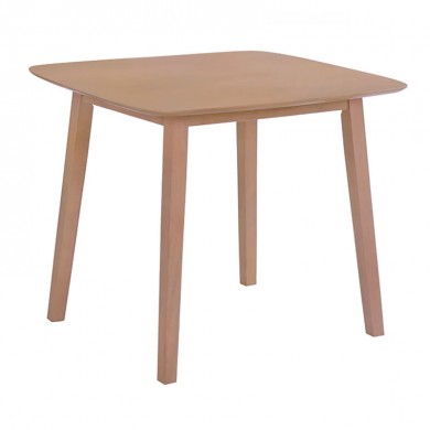 DOM Τραπέζι, Mdf Απόχρωση Oak 90x90x74cm