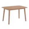 DOM Τραπέζι Τραπεζαρίας, Mdf Απόχρωση Oak 80x120x74cm