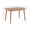 DOM Τραπέζι Τραπεζαρίας, Mdf Απόχρωση Oak 80x120x74cm