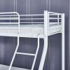 DOUBLE Κρεβάτι Κουκέτα Μέταλλο Βαφή Άσπρο ( για Στρώματα 140x190cm & 90x190cm) 145x200x160cm