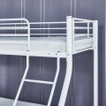 DOUBLE Κρεβάτι Κουκέτα Μέταλλο Βαφή Άσπρο ( για Στρώματα 140x190cm & 90x190cm) 145x200x160cm