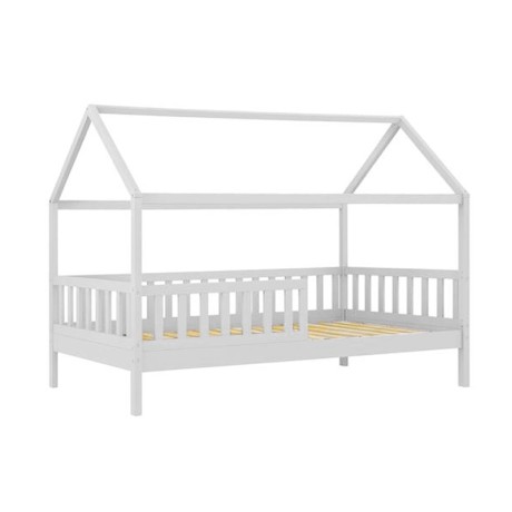 Κρεβάτι παιδικό Dream Montessori ξύλο πεύκου χρώμα λευκό 90x190εκ.