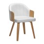 ENZO Armchair Natural/Pu White
