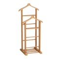 Beta II Megapap wooden floor hanger in natural color 48x35x120cm.