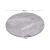 Επιφάνεια Μάρμαρο Sintered Stone, Απόχρωση Grey Marble (MDF για στήριξη βάσης) Φ60cm/11mm