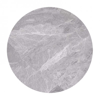 Επιφάνεια Μάρμαρο Sintered Stone, Απόχρωση Grey Marble (MDF για στήριξη βάσης) Φ70cm/11mm