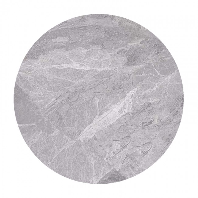 Επιφάνεια Μάρμαρο Sintered Stone, Απόχρωση Grey Marble (MDF για στήριξη βάσης) Φ70cm/11mm