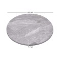Sintered Stone Table Top D.70cm/11mm Grey Marble (under MDF 45x45cm)