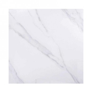 Επιφάνεια Μάρμαρο Sintered Stone, Απόχρωση White Marble (MDF για στήριξη βάσης) 60x60cm/11mm