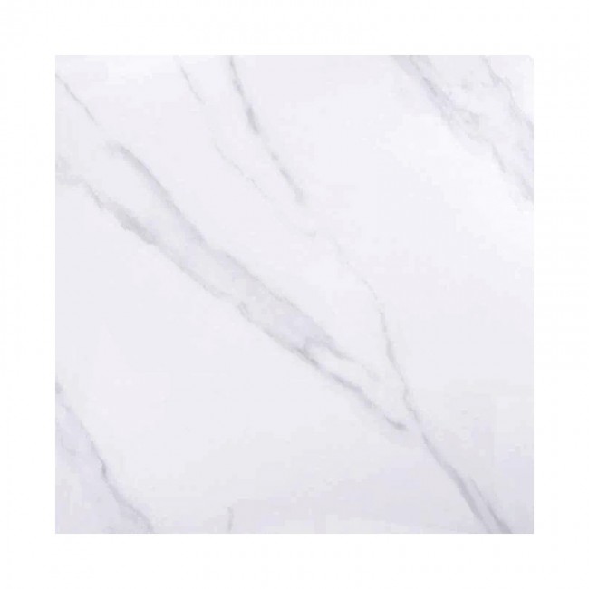 Επιφάνεια Μάρμαρο Sintered Stone, Απόχρωση White Marble (MDF για στήριξη βάσης) 70x70cm/11mm