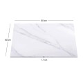 Sintered Stone Table Top 80x80cm/11mm White Marble (under MDF 50x50cm)
