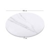 Επιφάνεια Μάρμαρο Sintered Stone, Απόχρωση White Marble (MDF για στήριξη βάσης) Φ60cm/11mm