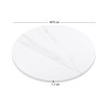 Επιφάνεια Μάρμαρο Sintered Stone, Απόχρωση White Marble (MDF για στήριξη βάσης) Φ70cm/11mm