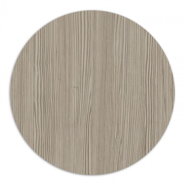 Επιφάνεια τραπεζιού με werzalit σε χρώμα wood pine Φ 70εκ