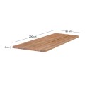 LIZARD Table Top 200x95/4cm, Acacia Natural Finish