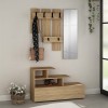 Έπιπλο εισόδου Vesty Megapap χρώμα φυσικό οξιάς 100x30x61εκ.