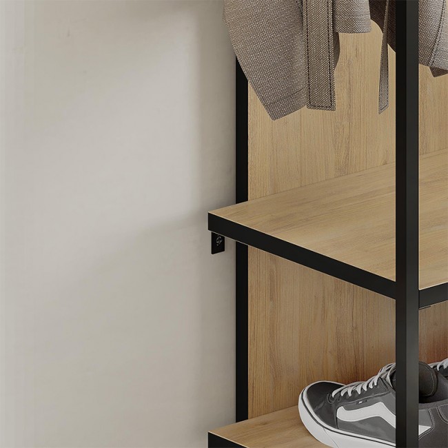 Έπιπλο εισόδου Archy Megapap χρώμα sapphire oak 53x31,7x180εκ.