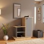 Cute Megapap melamine entrance furniture in oak - anthracite color 90x35x95cm.