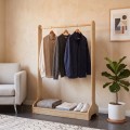 Έπιπλο εισόδου Glimer Megapap χρώμα φυσικό οξιάς 88,2x34,6x128εκ.