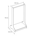 Έπιπλο εισόδου Glimer Megapap χρώμα καρυδί 88,2x34,6x128εκ.
