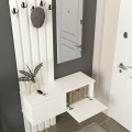 Kanso Megapap melamine coat stand in white color 100x35x19637cm.