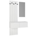 Kanso Megapap melamine coat stand in white color 100x35x19637cm.