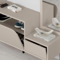 Έπιπλο εισόδου Mila Megapap με κρεμάστρα χρώμα sandstone120x37x171,6εκ.