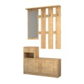 Raynold Megapap melamine entrance furniture in oak color 100x30x180cm.
