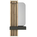 Reyas Megapap melamine coat stand in anthracite - sepet oak color 90x27x205.6cm.