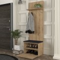 Track Megapap melamine coat stand in sapphire oak color 60x38,2x290cm.